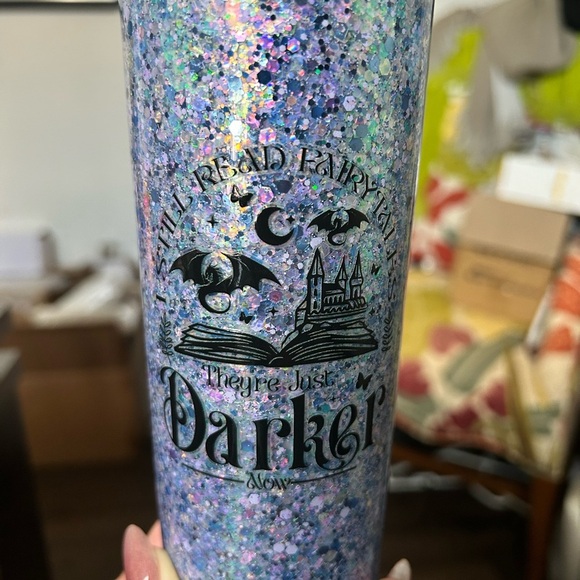 I Still Read Fairytales Blue Shimmer Tumbler - Picture 3 of 5